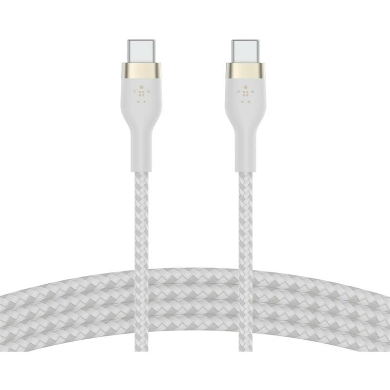 Кабель Belkin USB Type-C-USB Type-C, 60W, 2м, White (CAB011BT2MWH)