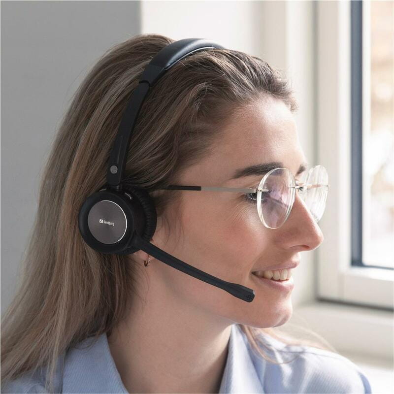 Bluetooth-гарнітура Sandberg Wireless Office Headset Pro+ Black (126-18)