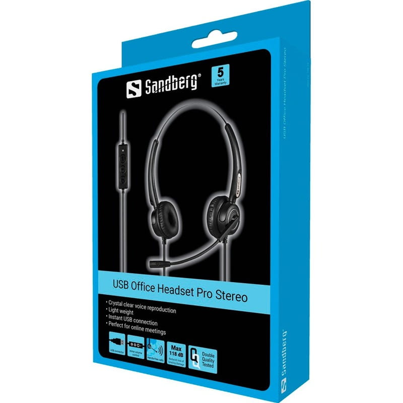 Гарнитура Sandberg USB Office Headset Pro Stereo Black (126-13)