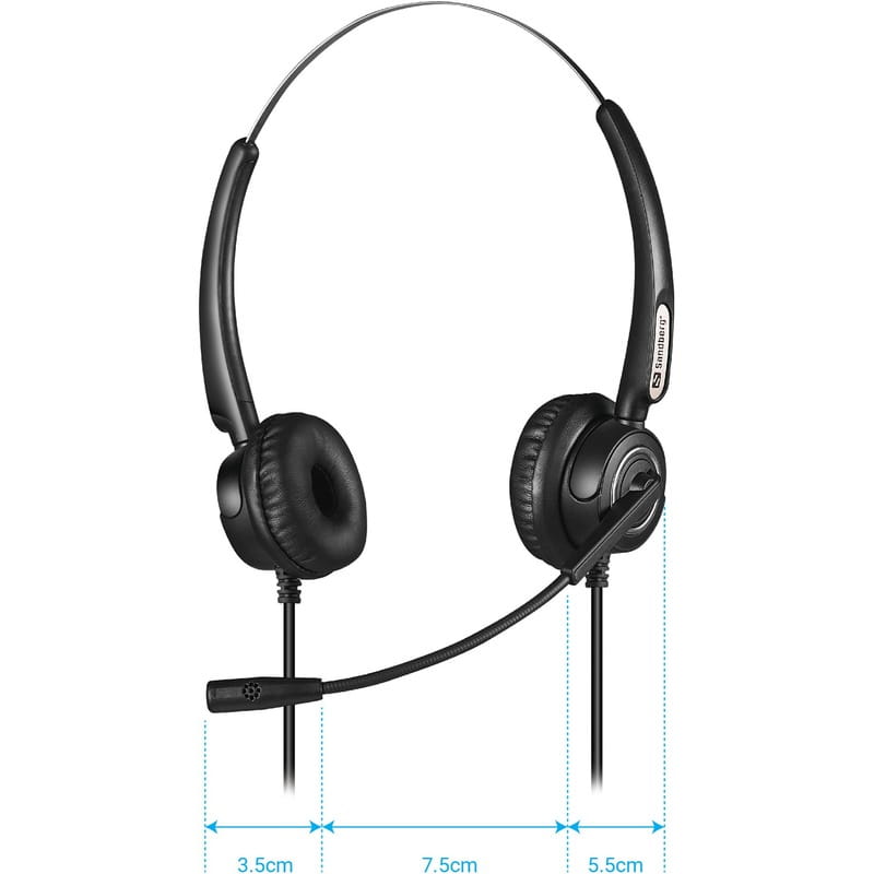 Гарнітура Sandberg USB Office Headset Pro Stereo Black (126-13)