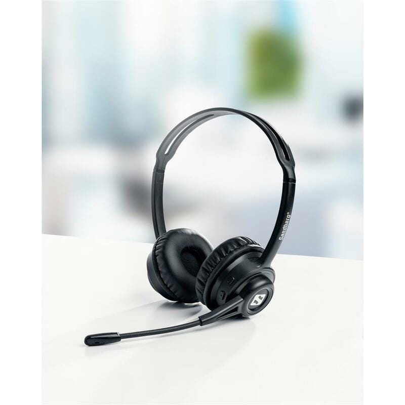 Bluetooth-гарнитура Sandberg Wireless Headset ANC+ENC Black (126-44)