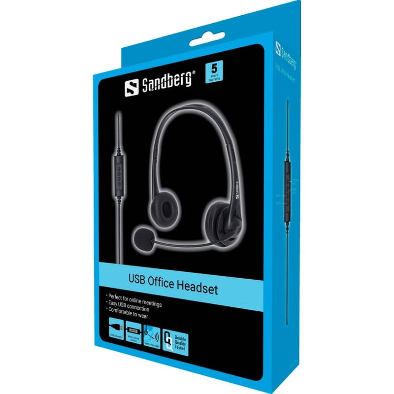 Гарнитура Sandberg USB Office Headset Black (126-12)