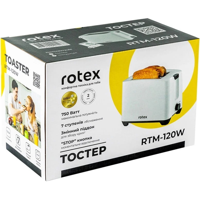 Тостер Rotex RTM120-W