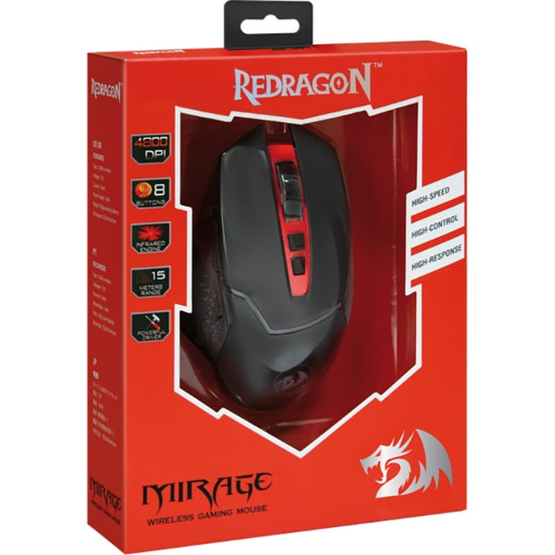 Миша бездротова Redragon Mirage IR Wireless Black/Red (74847)