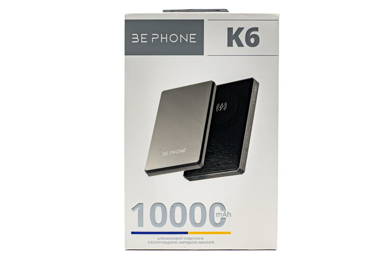 Універсальна мобільна батарея BePhone K6 10000 mAh MagSafe Black 15W (BP-K6-BK)