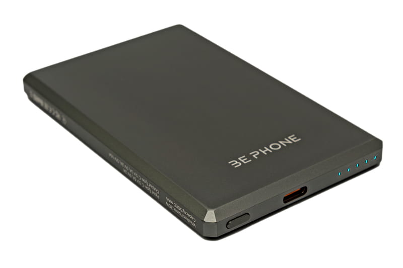 Універсальна мобільна батарея BePhone K5 5000 mAh MagSafe Grey 15W (BP-K5-GR)