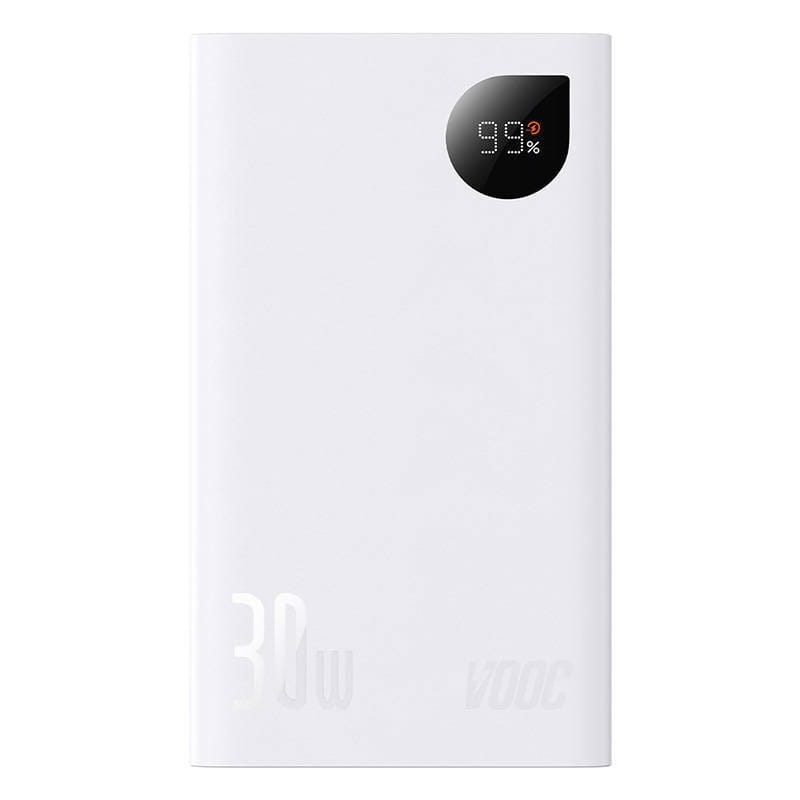 Универсальная мобильная батарея Baseus Adaman2 20000mAh 30W Overseas Edition White (PPAD080102)