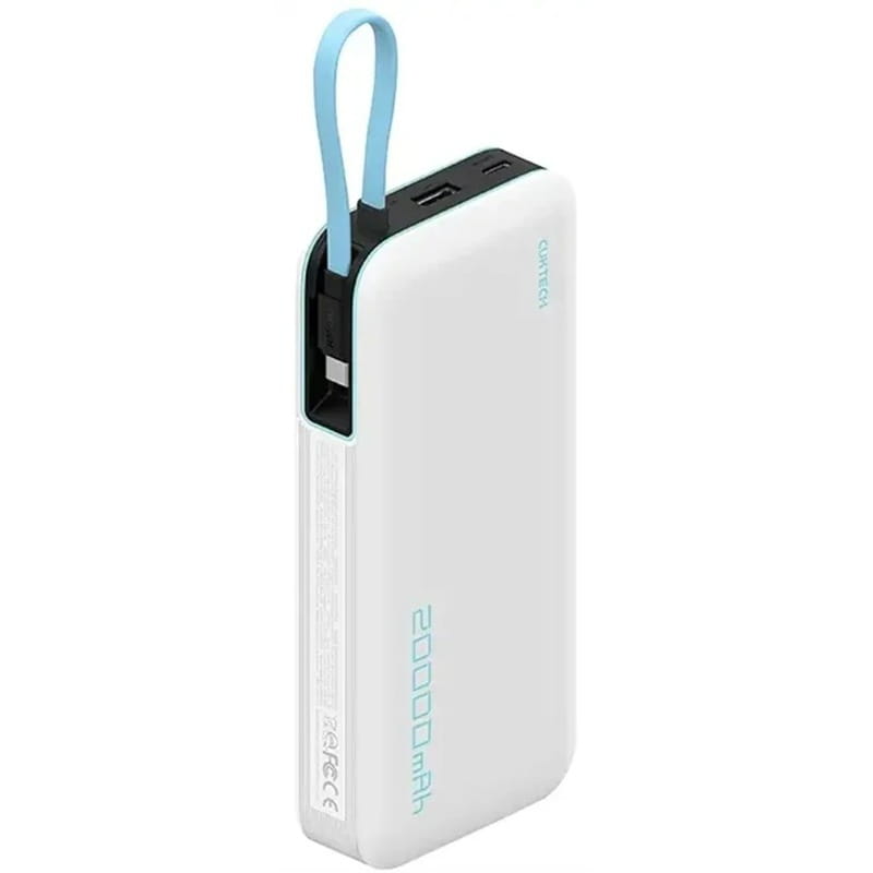 Универсальная мобильная батарея CUKTECH PB200N 20000mAh 55W White (PB200N White)