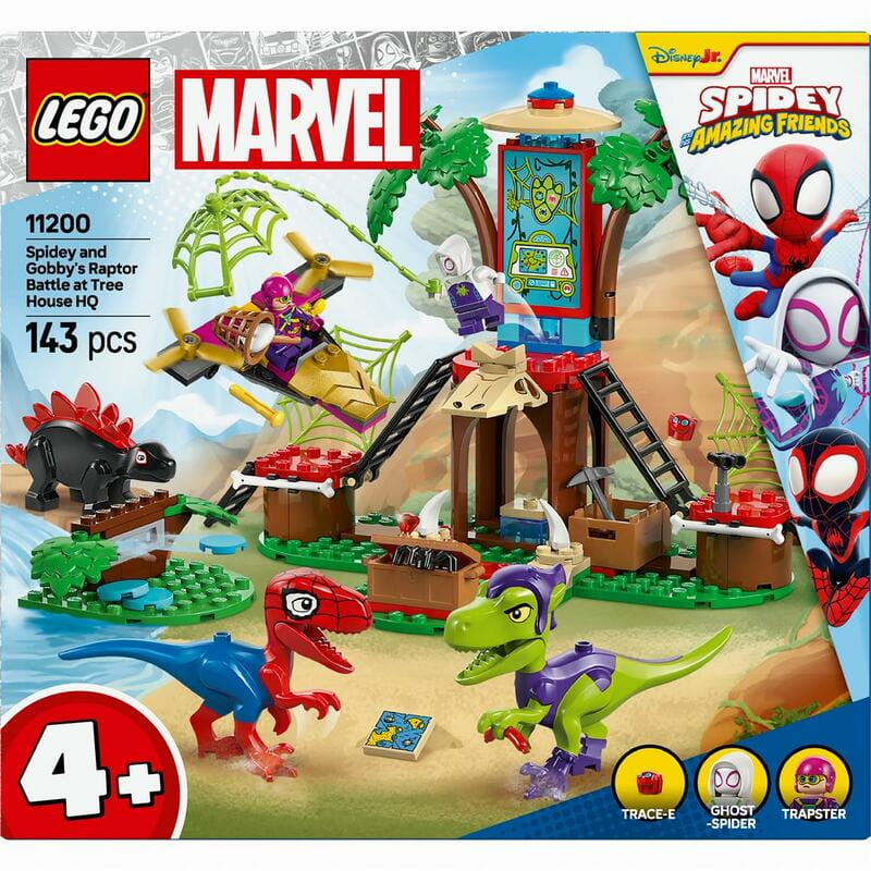 Конструктор LEGO Marvel Битва Паука и раптора Гобби в штаб-доме на дереве (11200)