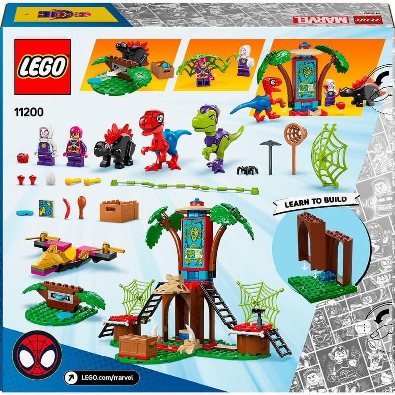 Конструктор LEGO Marvel Битва Паука и раптора Гобби в штаб-доме на дереве (11200)