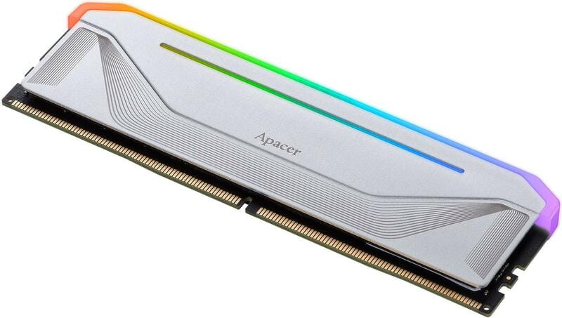 Модуль пам`ятi DDR5 2x16GB/5200 Apacer NOX RGB Silver (AH5U32G52C522NWAA-2)