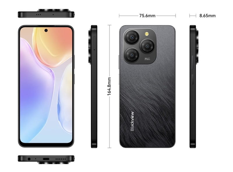 Смартфон Blackview Shark 9 8/256GB Starry Rock Black (6931548318729)