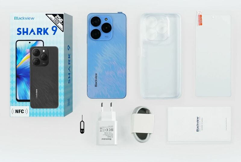 Смартфон Blackview Shark 9 8/256GB Azure Wave Blue (6931548318736)
