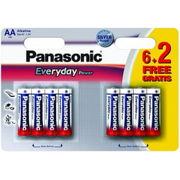 Батарейка Panasonic Everyday Power AA/LR06 BL 8 (6+2)шт