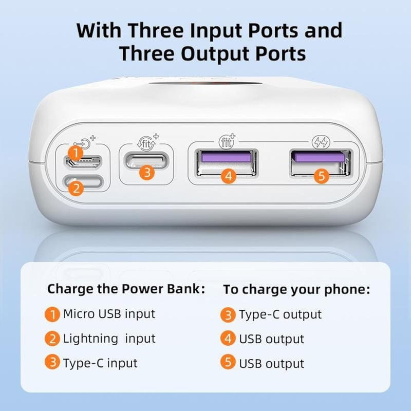 Универсальная мобильная батарея Romoss PSW30PF 30000mAh 22.5W White (PSW30-152-1133H)