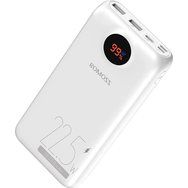 Універсальна мобільна батарея Romoss PSW30PF 30000mAh 22.5W White (PSW30-152-1133H)