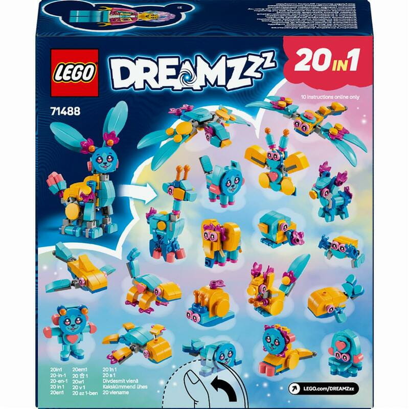 Конструктор LEGO DREAMZzz Творчі тваринні пригоди Бунчу (71488)