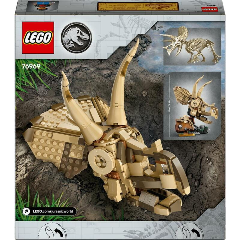 Конструктор LEGO Jurassic World Окаменелости динозавров: череп трицератопса (76969)