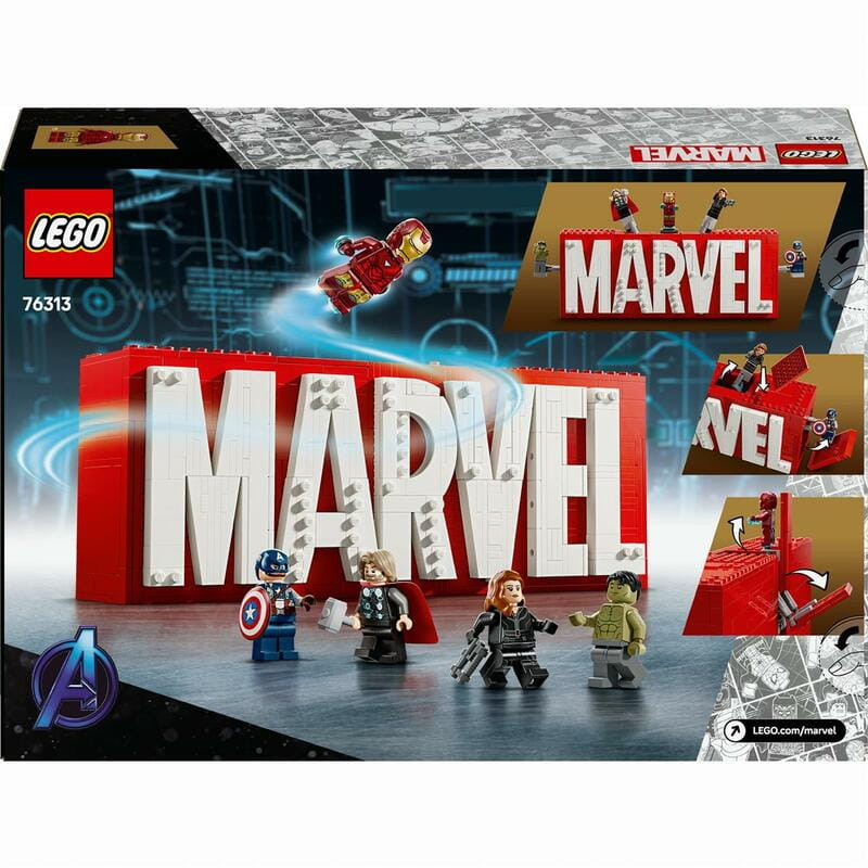 Конструктор LEGO Super Heroes Логотип и минифигурки Marvel (76313)