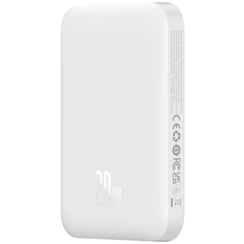 Універсальна мобільна батарея Baseus Magnetic Mini 6000mAh 20W White (P10059002223-00)