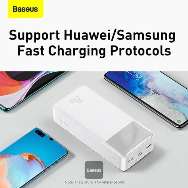 Универсальная мобильная батарея Baseus Bipow 30000mAh 20W White (PPBD050402)