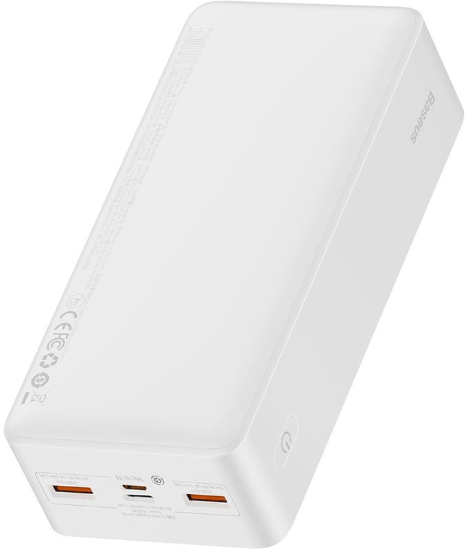 Універсальна мобільна батарея Baseus Bipow 30000mAh 20W White (PPBD050402)