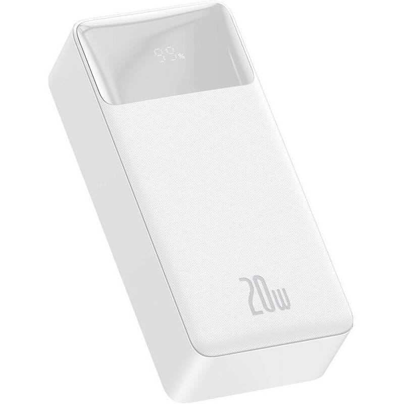 Універсальна мобільна батарея Baseus Bipow 30000mAh 20W White (PPBD050402)