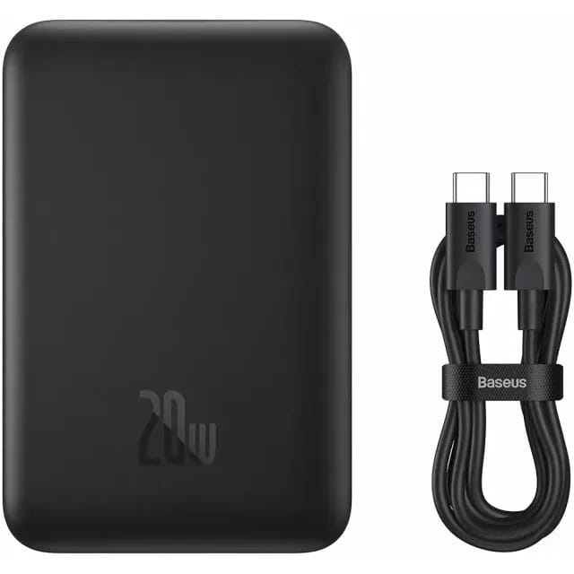 Універсальна мобільна батарея Baseus Magnetic Mini 10000mAh 20W Black (PPCX070001)