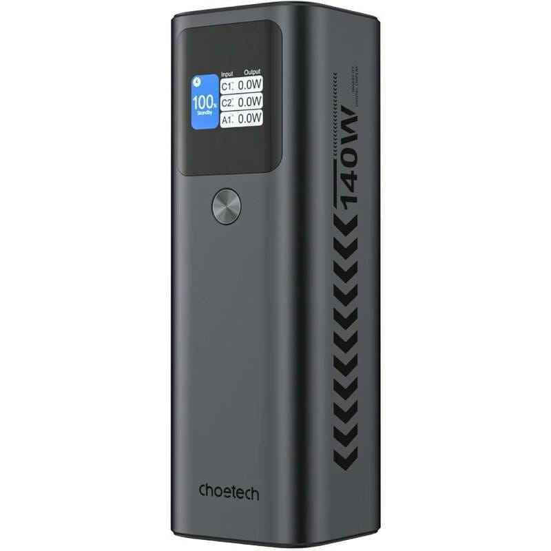 Универсальная мобильная батарея Choetech B670 27000mAh 140W Black (B670-CCGY)