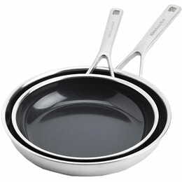 Набір сковорідок KitchenAid Multiply Stainless Steel 2 предмети (CC006066-001)