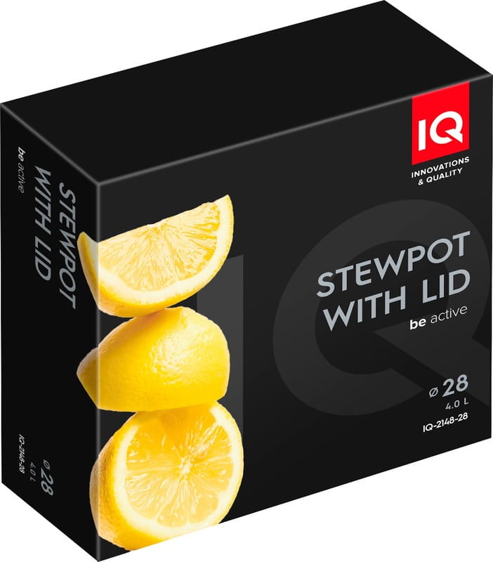 Сотейник с крышкой IQ Be Active 4л 28 см (IQ-2148-28)