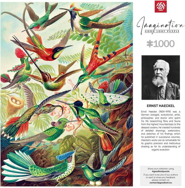 Пазл GoodLoot Imagination: Ernst Haeckel Hummingbirds (5908305246794)