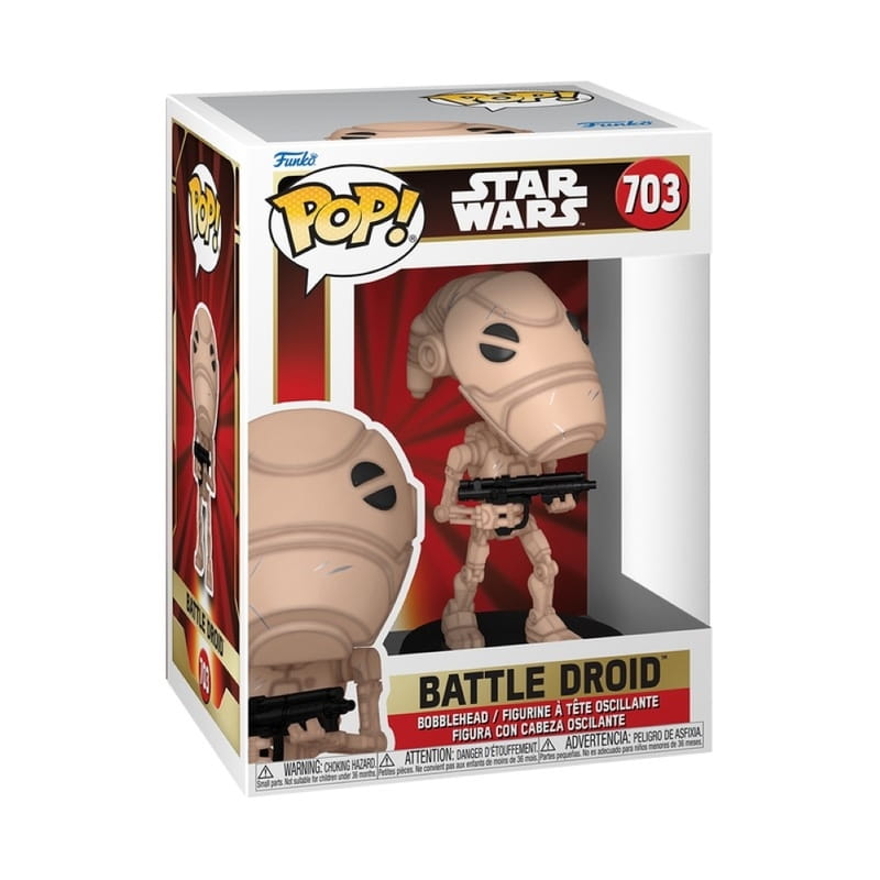 Колекційна фігурка Funko POP Star Wars: PM 25th - Battle Droid (5908305248019)