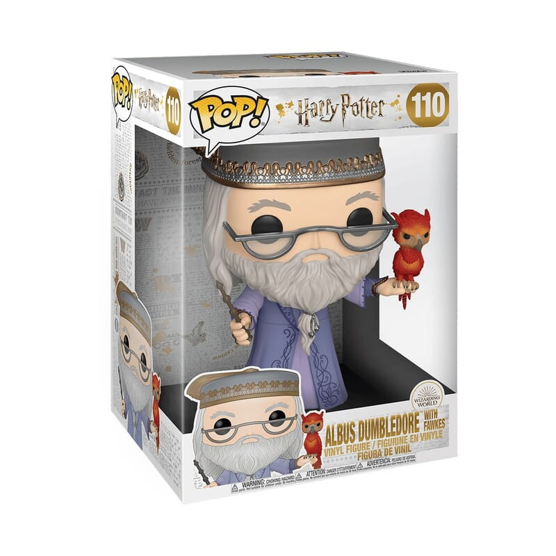 Коллекционная фигурка Funko POP Harry Potter - Dumbledore W/Fawkes 10 (48038)