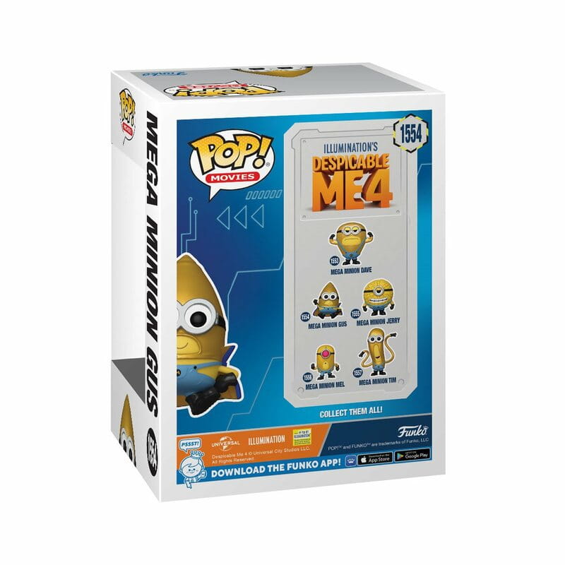 Колекційна фігурка Funko POP Movies: Despicable Me 4 - Mega Minion Gus (5908305248361)