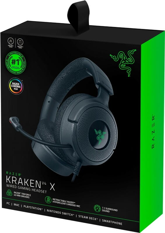 Гарнітура Razer Kraken V4 X (RZ04-05180100-R3M1)