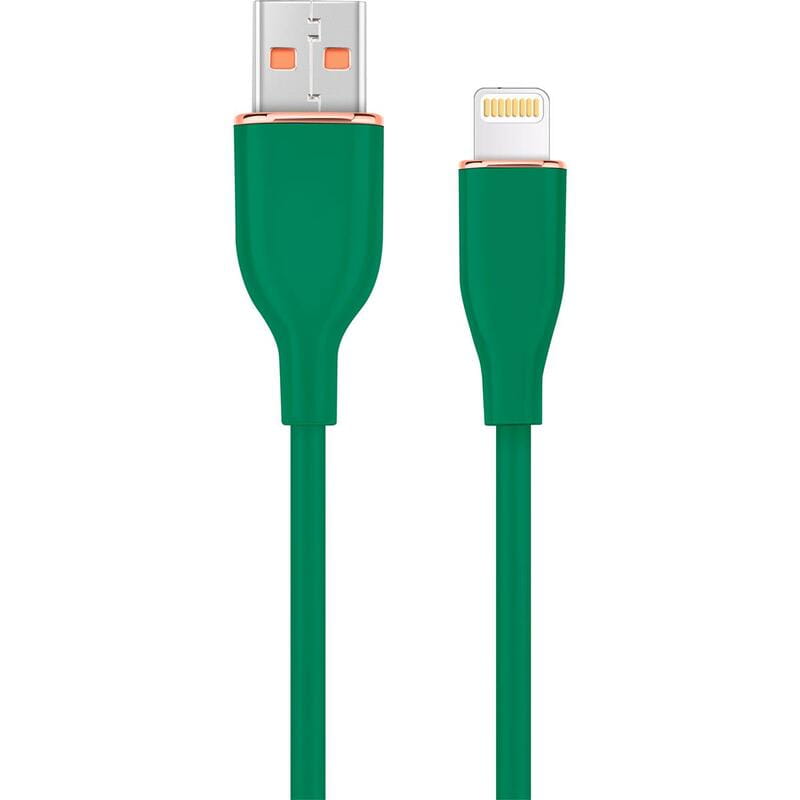 Кабель Cablexpert USB - Lightning (M/M), 2.1 A, 1.5 м, Green (CC-USB2S-AM8PM-1.5M-G)