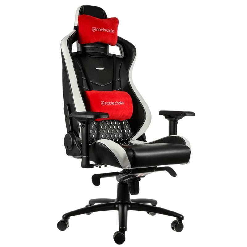 Крісло для геймерів Noblechairs Epic Real Leather Black/White/Red (NBL-RL-EPC-001)