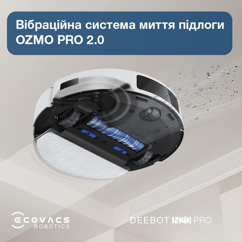 Робот-пилосос Ecovacs Deebot Ozmo N20 Pro (DKX55) White