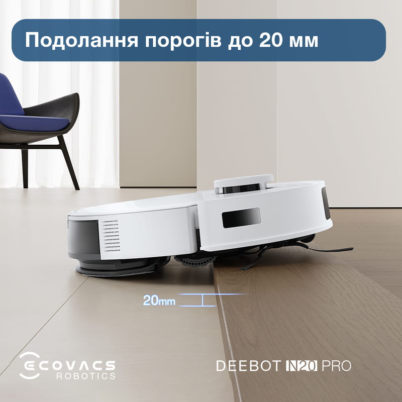 Робот-пилосос Ecovacs Deebot Ozmo N20 Pro (DKX55) White