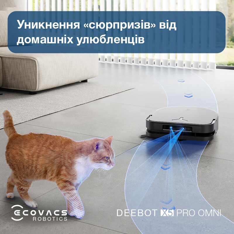 Робот-пилосос Ecovacs Deebot Ozmo X5 Pro Omni (DDX39) Black