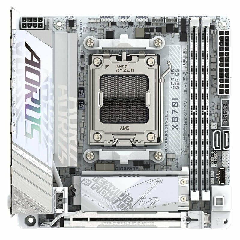 Материнська плата Gigabyte X870I Aorus Pro Ice Socket AM5