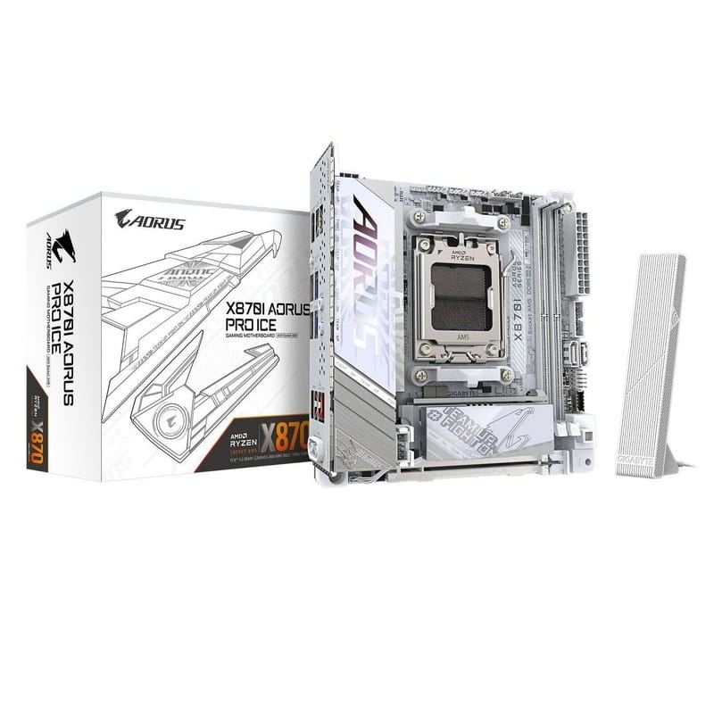 Материнська плата Gigabyte X870I Aorus Pro Ice Socket AM5