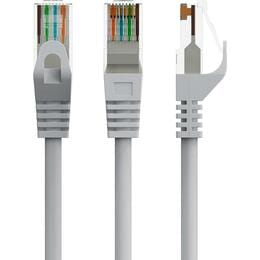 Патч-корд UTP Cablexpert (PP6U-CU-0.25M) Cat.6, литой, 50u" штекер с защелкой, 0.25 м, серый