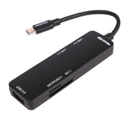 Купить Концентратор USB Type C Maxxter USB3.0, 2хUSB2.0, SD, Micro SD Black (HU3C-3PTF-01) Концентратор USB Type C Maxxter USB3.0, 2хUSB2.0, SD, Micro SD Black (HU3C-3PTF-01)