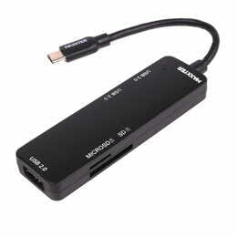 USB-хаб Maxxter USB Type-C 5-в-1 Black (HU3C-3PTF-01)