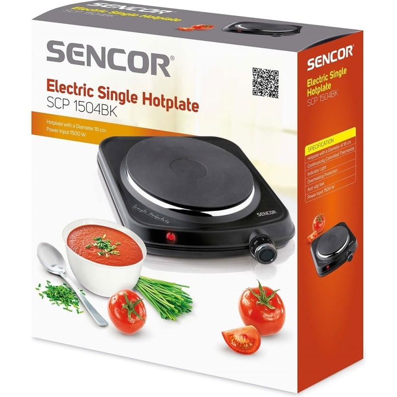 Настільна плита Sencor SCP 1504BK-EUE4