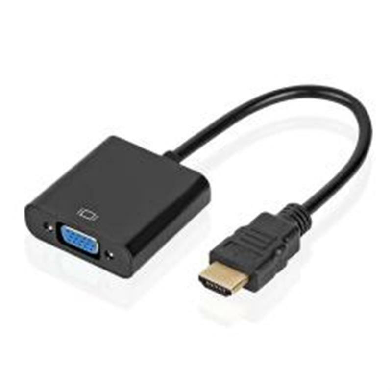 Адаптер Atcom HDMI - VGA (M/F),  0.1 м, Black (9220)