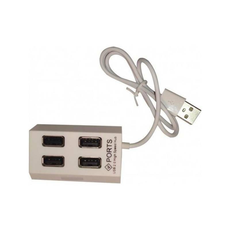 Концентратор USB 2.0 Atcom TD4004 4хUSB2.0 White (AT10724)