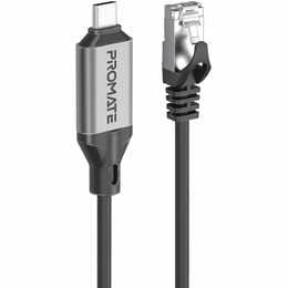 Кабель Promate USB Type-C - RJ-45, 5 м, Black (clink-rj45)